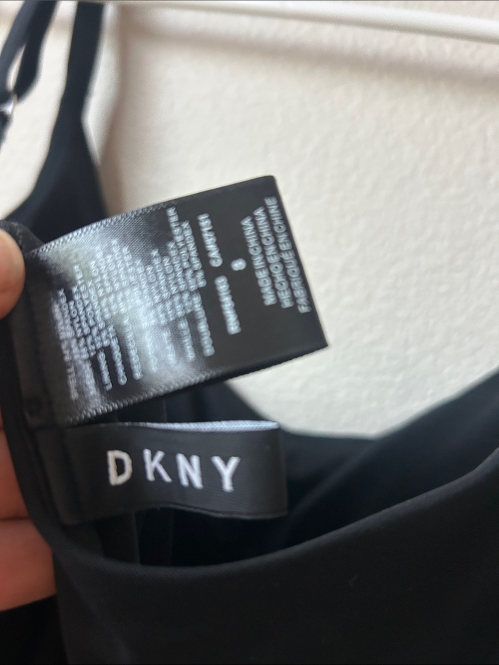 Dkny Black One-Piece Swimsuit with Side Stud Detail - Picture 5 of 6